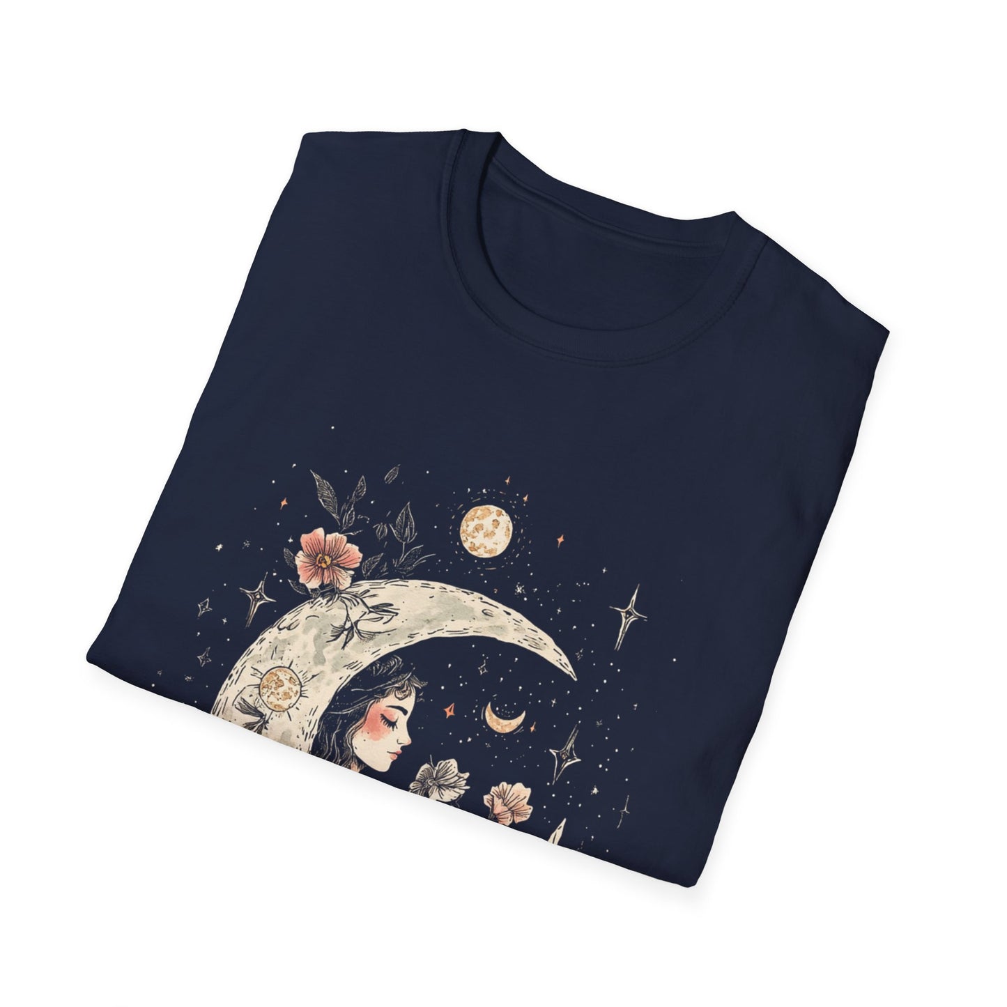 Celestial Moon Floral Woman T-Shirt