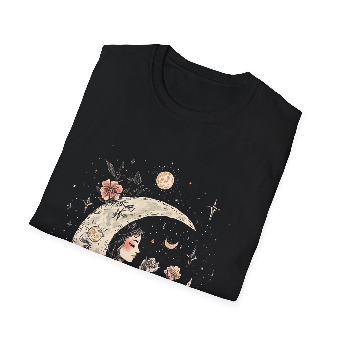 Celestial Moon Floral Woman T-Shirt