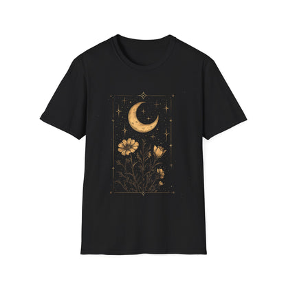 Celestial Moonlit Floral vintage T-Shirt