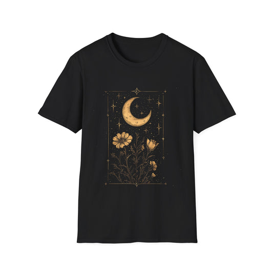 Celestial Moonlit Floral vintage T-Shirt