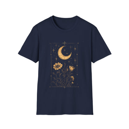 Celestial Moonlit Floral vintage T-Shirt