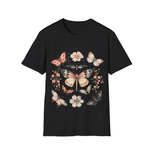 Botanical Butterfly Cottagecore Monarch T-Shirt