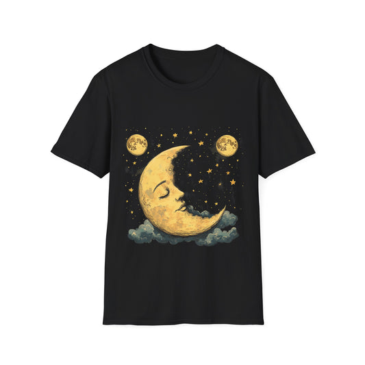 Celestial Dreamer Moon and Stars T-Shirt