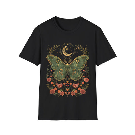 Celestial Butterfly Bohemian Floral T-Shirt