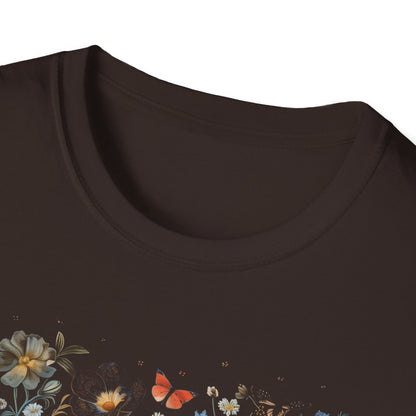 Botanical Floral Tapestry of Wildflowers and Insects T-Shirt