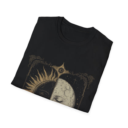 Celestial Sun and Moon Mystical Cosmic Astrology T-Shirt