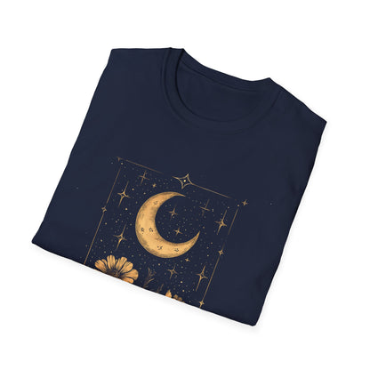 Celestial Moonlit Floral vintage T-Shirt