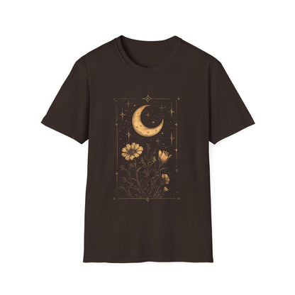 Celestial Moonlit Floral vintage T-Shirt