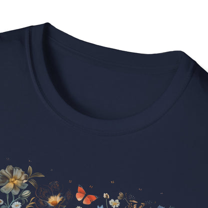 Botanical Floral Tapestry of Wildflowers and Insects T-Shirt