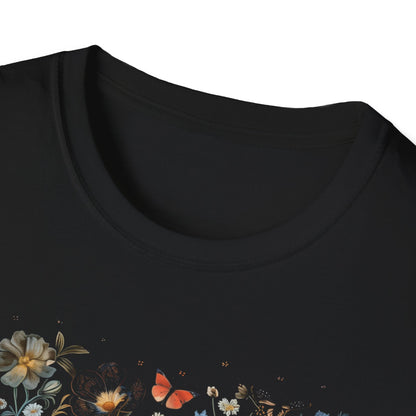 Botanical Floral Tapestry of Wildflowers and Insects T-Shirt
